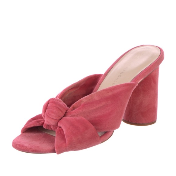 Loeffler Randall pink velvet knotted sandal - Picture 2 of 7